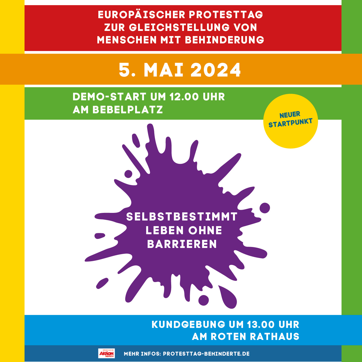 Europäischer Protesttag zur Gleichstellung von Menschen mit Behinderung